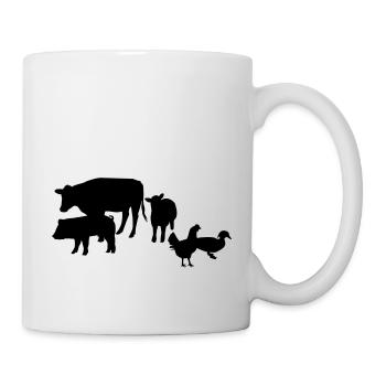La ferme des animaux - Mug blanc - blanc - Droite
