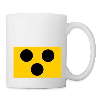 Blind - Blindenzeichen - Tasse - Weiß - Rechts