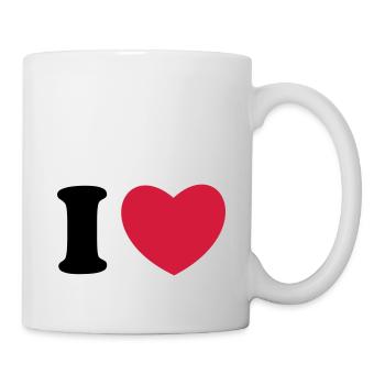 I love - I Heart - Mug - white - Right