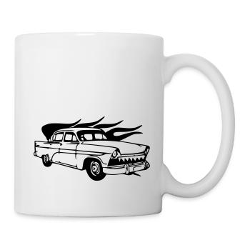 vintage car - Mug - white - Right