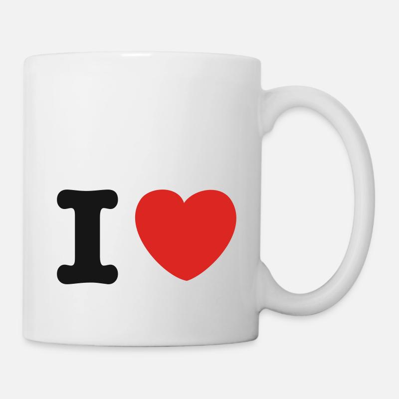 J'aime - I love - Mug blanc - blanc