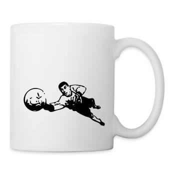 Torwart - Tasse - Weiß - Rechts