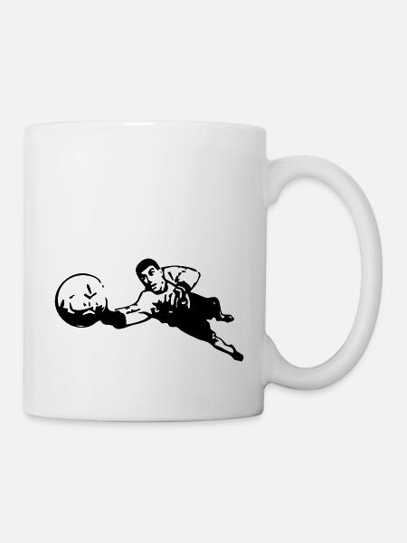 Fotball goalkeeper - Mug - white