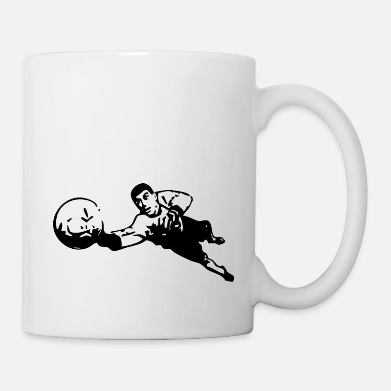 Fotball goalkeeper - Mug - white