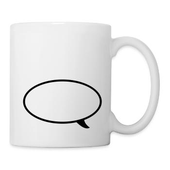 Speech bubble Line - Mug - white - Right