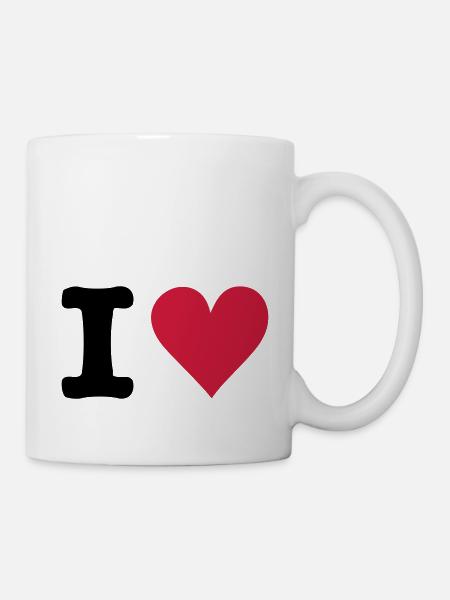 I - HEART - Mug blanc - blanc