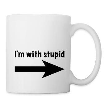 I´m with stupid - Mug - white - Right