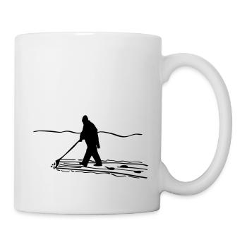 Push the snow - Mug - white - Right