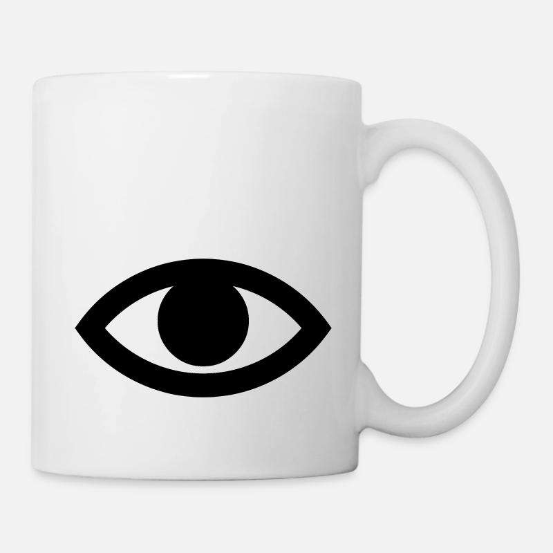 Oeil (vectoriel) - Mug blanc - blanc