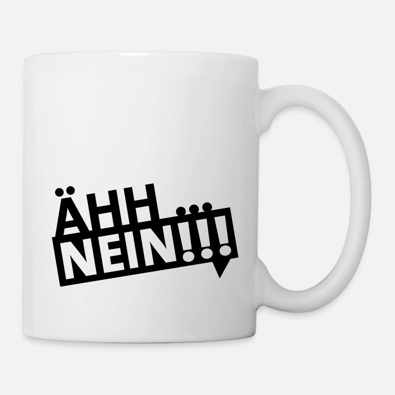 ähh … nein!!! (dh) - Tasse - Weiß