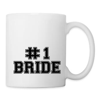 numéro un mariée - Mug blanc - blanc - Droite