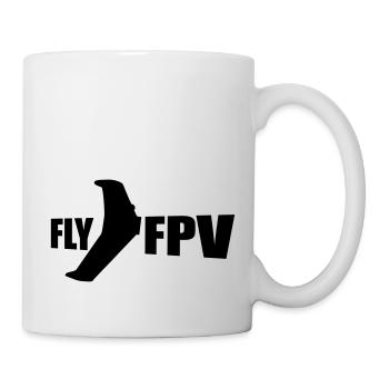 fly fpv - Tasse - Weiß - Rechts