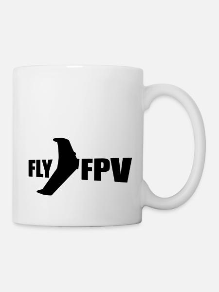 fly fpv - Tasse - Weiß