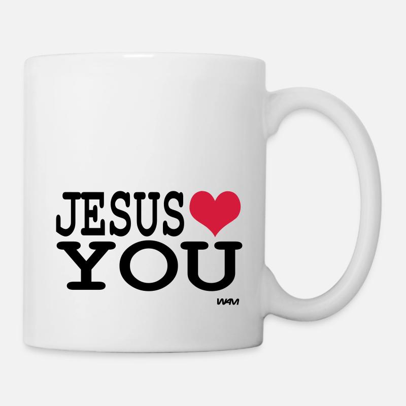 jesus loves you - Tasse - Weiß