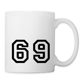 Number - 69 - Mug - white - Right