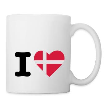 I love Dänemark - Tasse - Weiß - Rechts