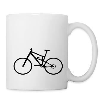 mountain bike cycling - Mug - white - Right