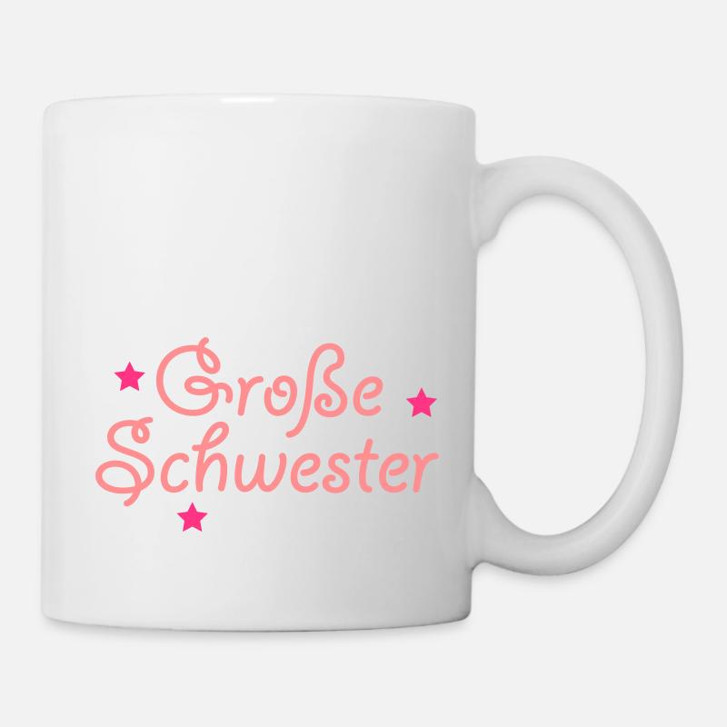 große Schwester - Tasse - Weiß