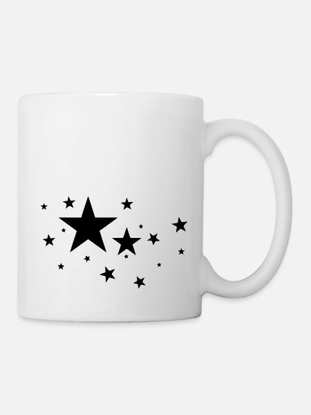 sterne - Tasse - Weiß