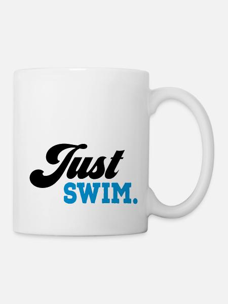 schwimmen - Tasse - Weiß