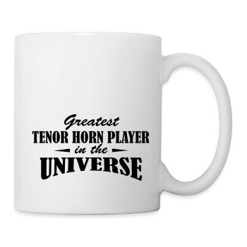 Greatest Tenor Horn Player in the universe - Mug blanc - blanc - Droite