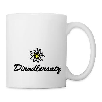 T-shirt as a substitute for Dirndl , - Mug - white - Right