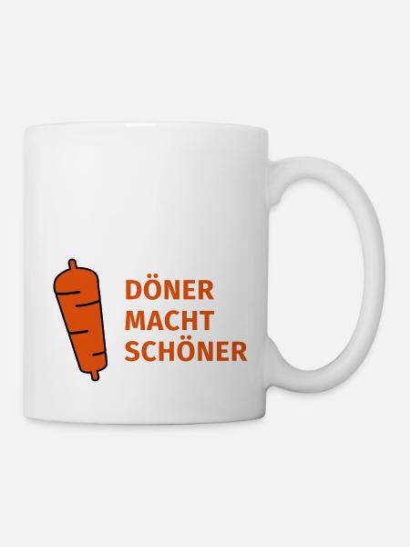Döner macht schöner - Tasse - Weiß