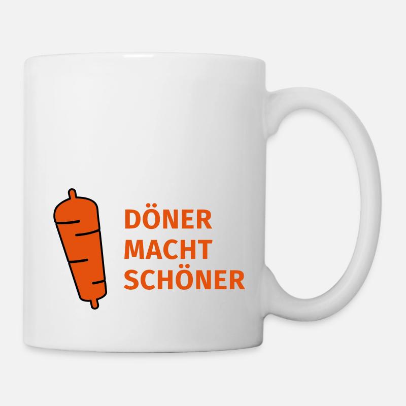 Döner macht schöner - Tasse - Weiß