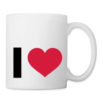 I LOVE - Mug blanc - blanc - Droite