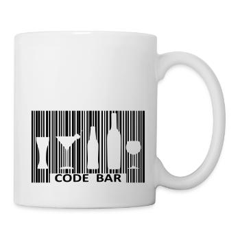 Code bar - Mug blanc - blanc - Droite