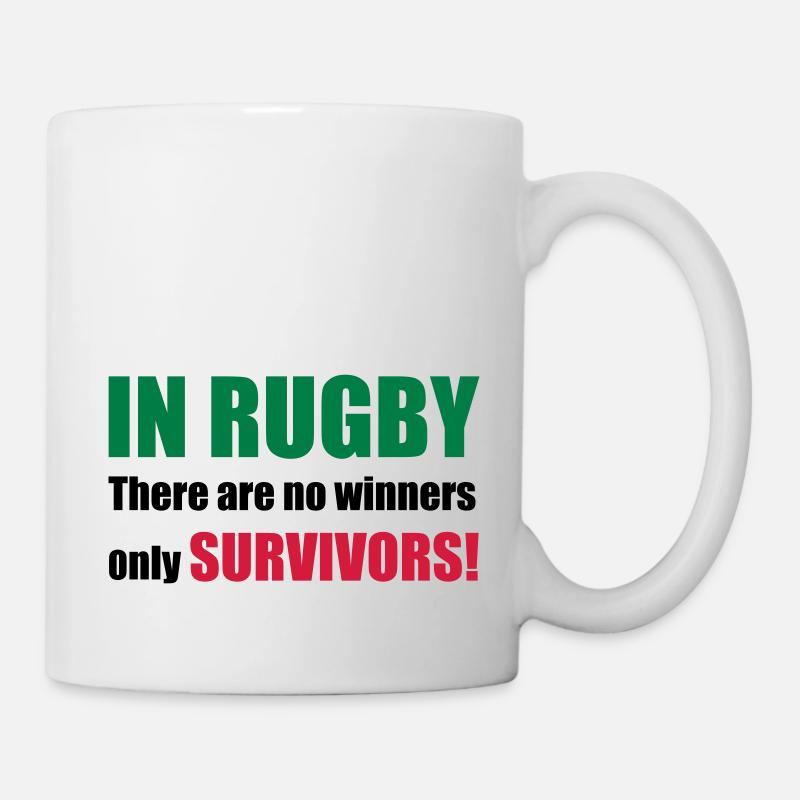 rugby - Tasse - Weiß