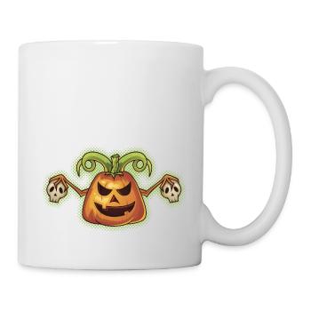 Halloween Evil Scary Pumpkin - Mug - white - Right