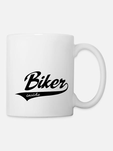 biker - Tasse - Weiß