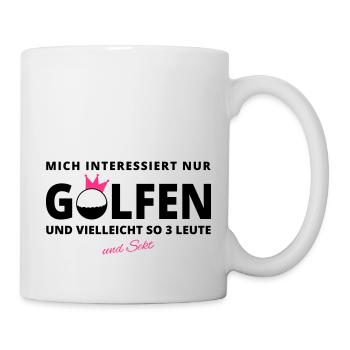 GOLFER-INTERESSE Sekt - Tasse - Weiß - Rechts