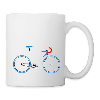 08-30 Fahrrad Fixie - Tasse - Weiß - Rechts