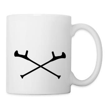 Krücken - Mug blanc - blanc - Droite