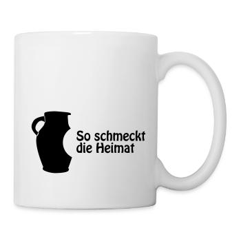 So schmeckt Heimat Bembel - Tasse - Weiß - Rechts