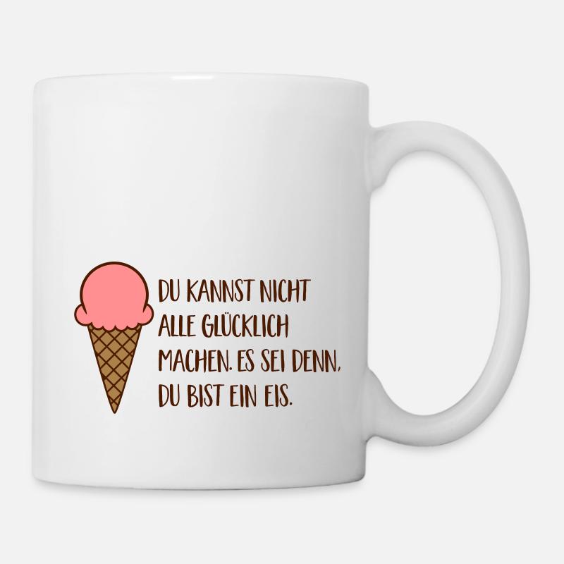 Eis - Tasse - Weiß