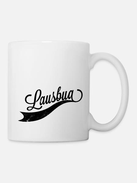 Lausbua - Tasse - Weiß