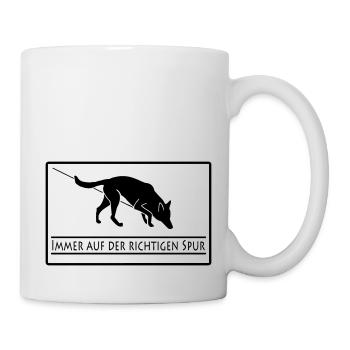 Fährtenhund - Tasse - Weiß - Rechts