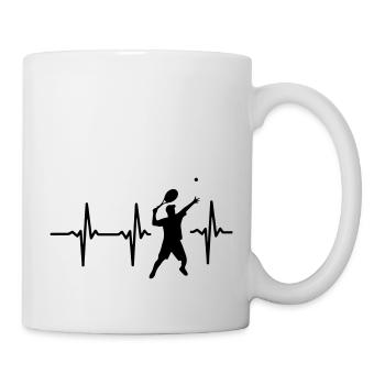 MY HEART BEATS FOR TENNIS! - Mug - white - Right