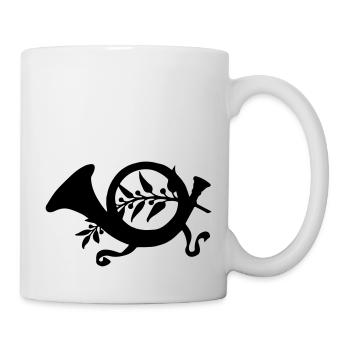 Jagdhorn - Tasse - Weiß - Rechts