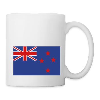 new zealand flag - Tasse - Weiß - Rechts