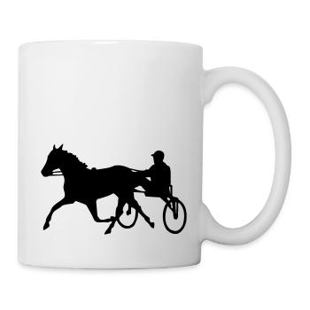 trotting sport - Tasse - Weiß - Rechts