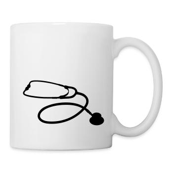 stethoscope doctor profession - Mug - white - Right