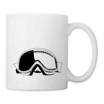 Skibrille - Tasse - Weiß - Rechts
