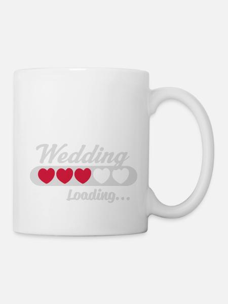 Wedding Loading_v2_heartb - Tasse - Weiß