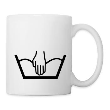 handwäsche symbohl - Tasse - Weiß - Rechts