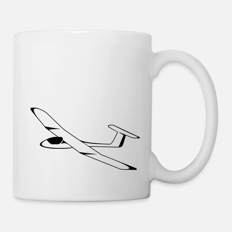 segelflugzeug - Tasse - Weiß