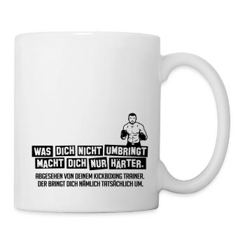 kickbox trainer - Tasse - Weiß - Rechts